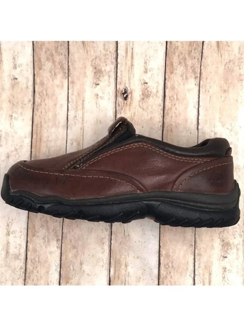 Timberland Brown Leather Slip-on Brown Toddler Size 8